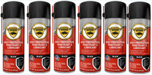 Woolwax™ 12 oz. Aerosol Spray. 6 can pack. Straw or Black