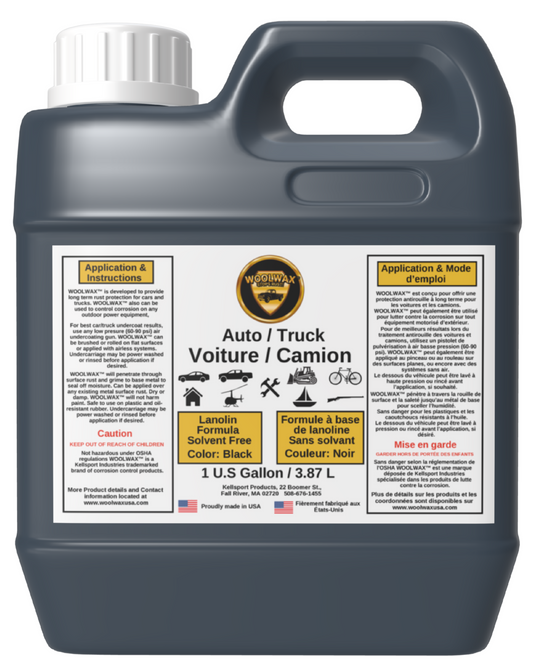 Woolwax Auto Undercoating 1 gallon Jug. ( Black ) (Sold On Amazon.ca see description for Link)