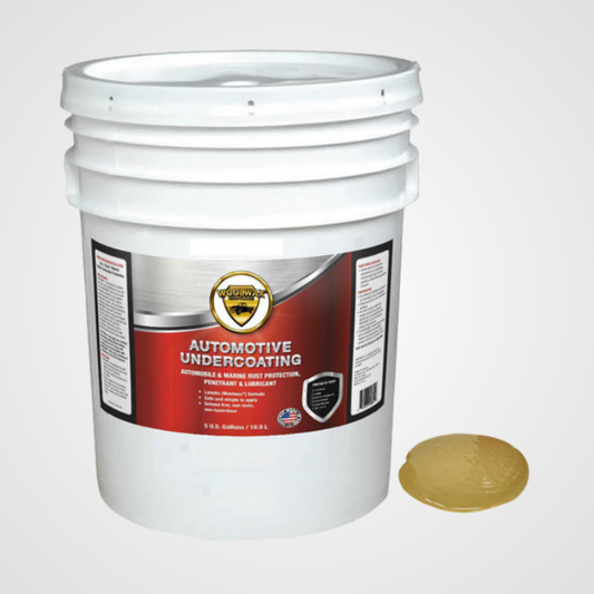 WoolWax® Lanolin Undercoating 5 Gallon Pail. STRAW (Clear) or BLACK Free Shipping.
