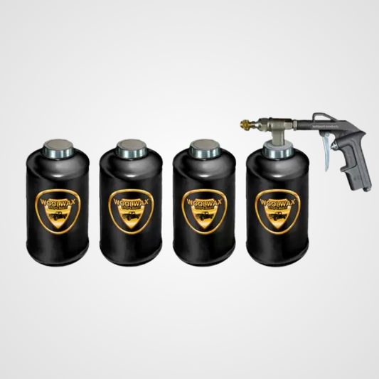 Woolwax® Undercoat Kit 4 Quarts BLACK. PRO GUN (2) Extension wands