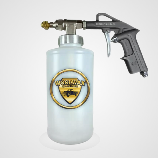 Woolwax™ "Pro" Undercoating Gun with (3) bottles (empty) and (2) flexible extension wands.