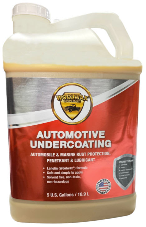 Woolwax™ Undercoating 2+1/2 Gallon EZ-Pour Jug. Straw or Black.