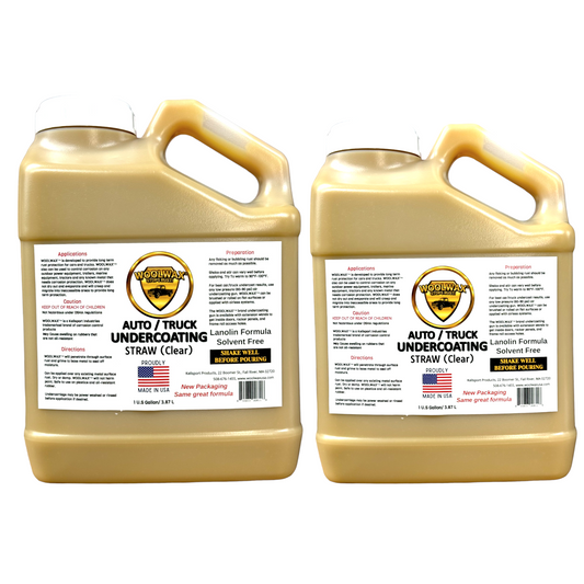 Woolwax  Auto & Truck Undercoating kit #2  STRAW(clear)v2 Gallon Kit with PRO Gun w/ extension wands