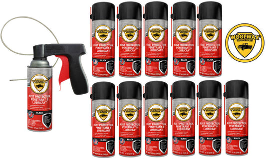 Woolwax® Spray (12) Can Kits  (Black)