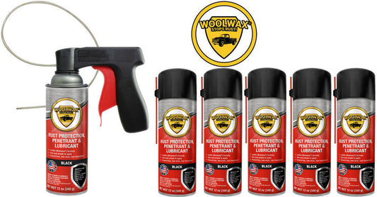 Woolwax® Spray (6) can kit (Black)