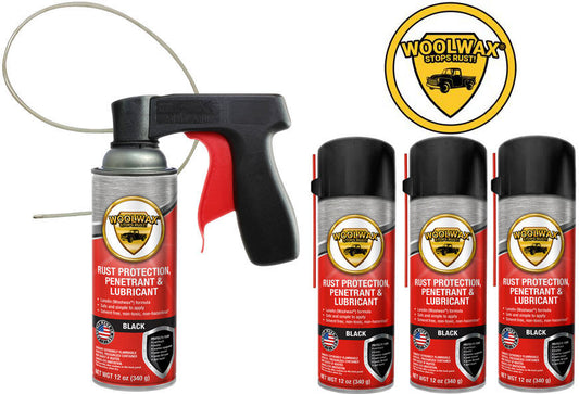 Woolwax® Spray (4) Can Kits (Black)
