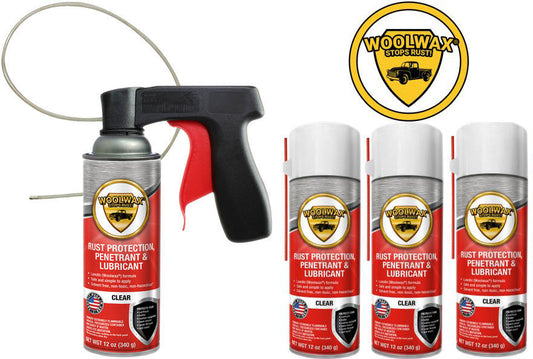 Woolwax® Spray (4) Can Kits  Straw (clear),