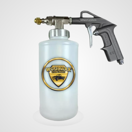 Woolwax™  "Pro" Undercoating Gun with (3) bottles (empty) and (2) flexible extension wands.